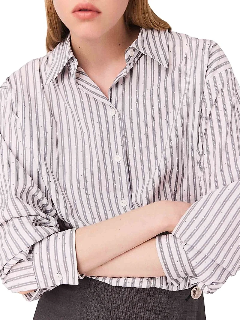 Rhinestone 2 1 cotton dress