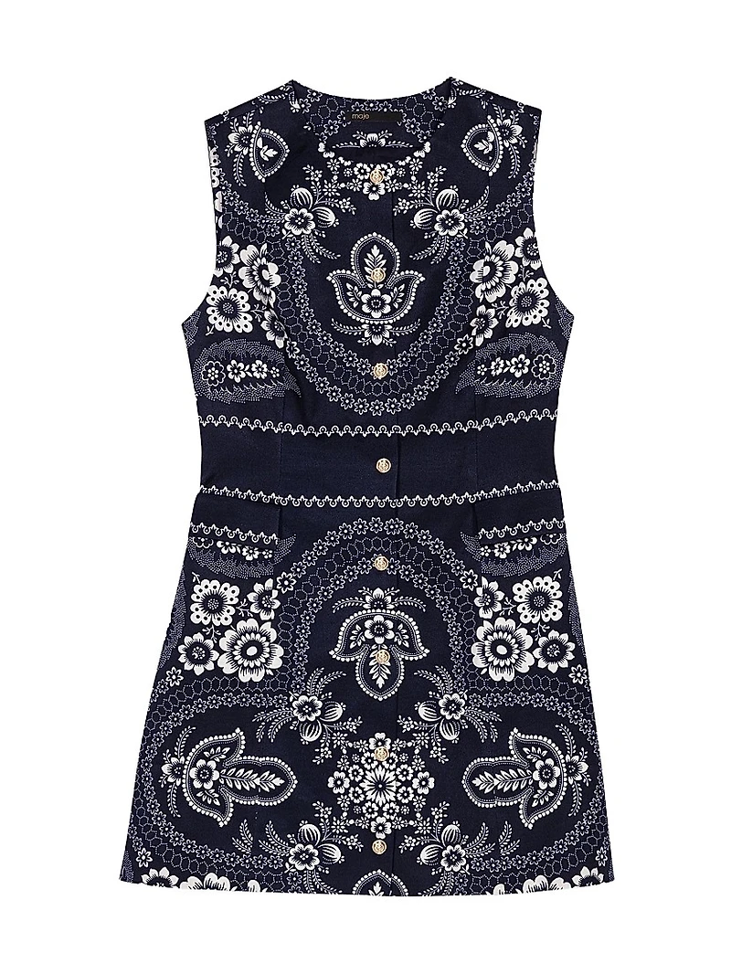 Patterned Shift Dress