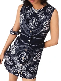 Patterned Shift Dress