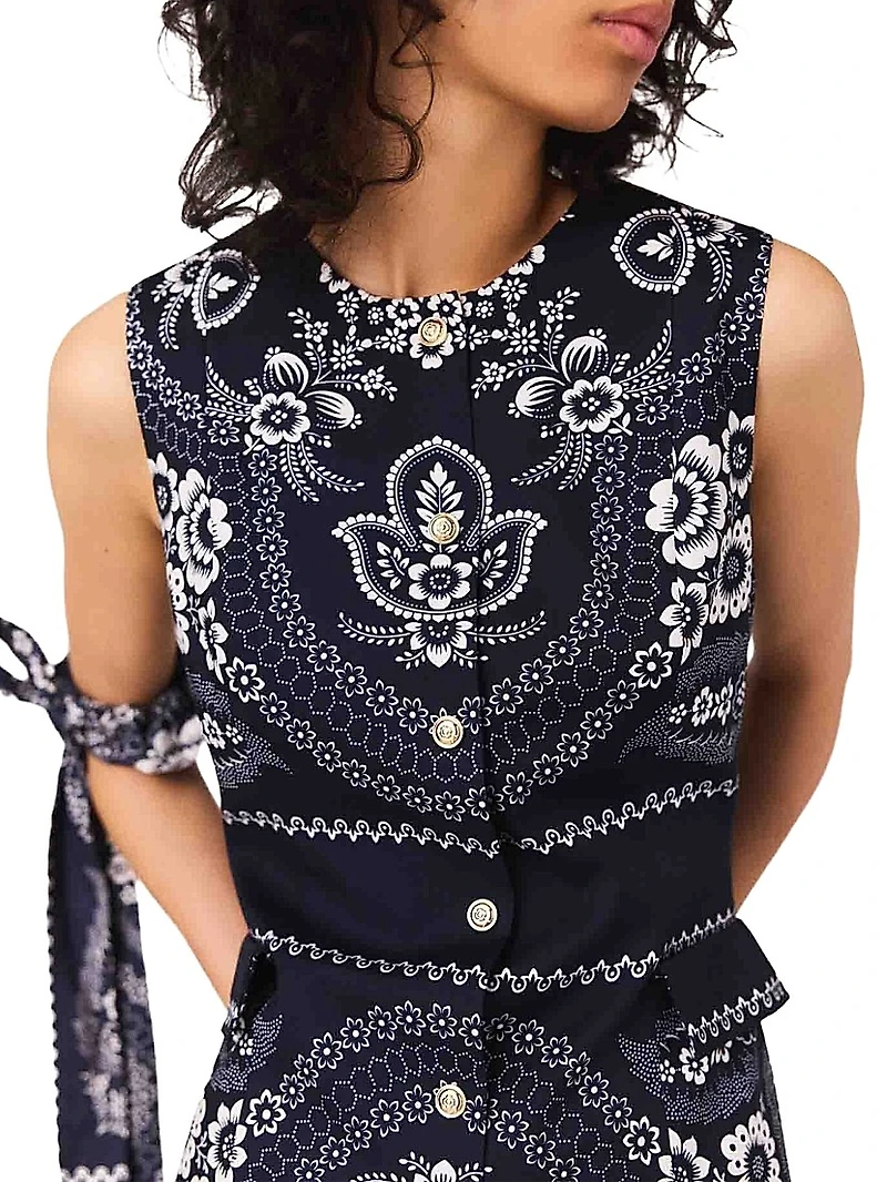 Patterned Shift Dress