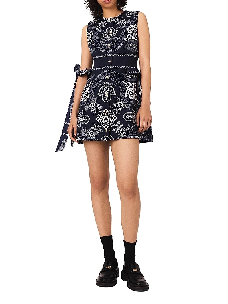 Patterned Shift Dress