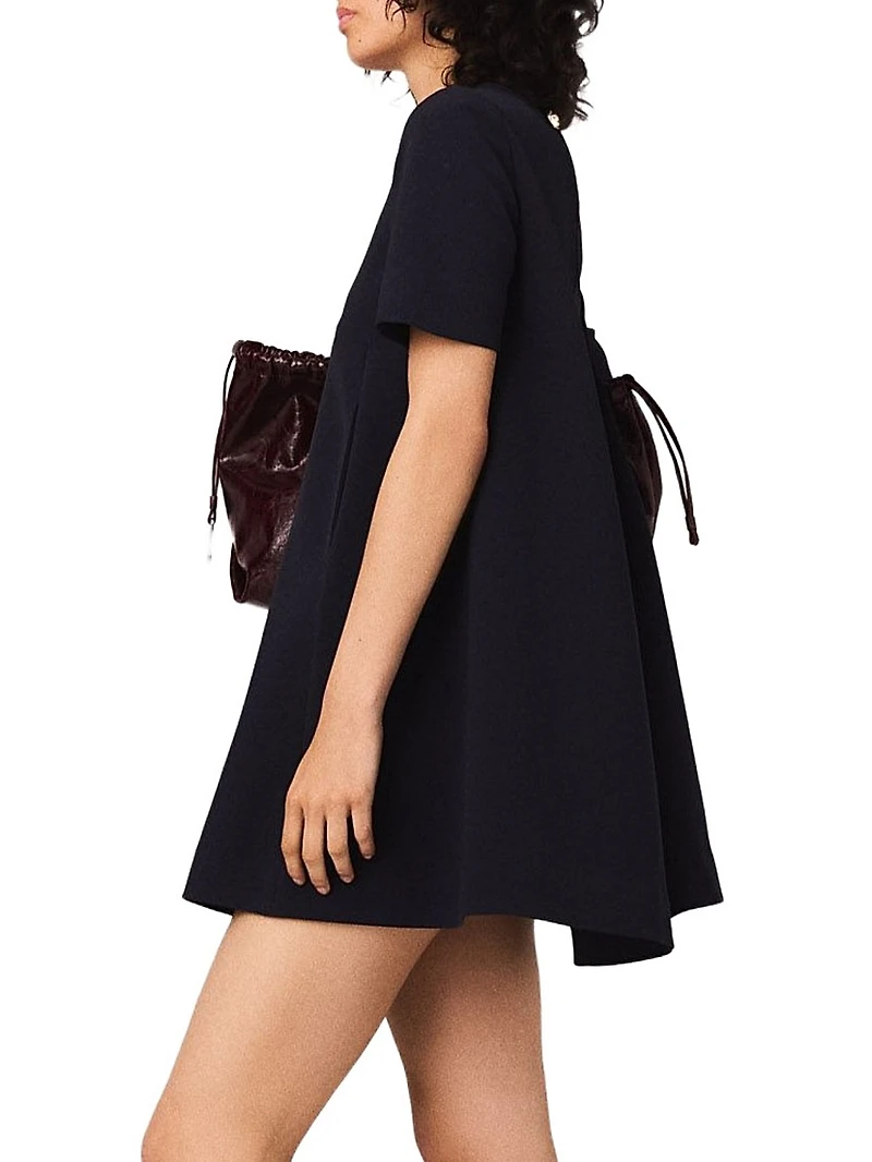 Heavy Crepe Trapeze Dress