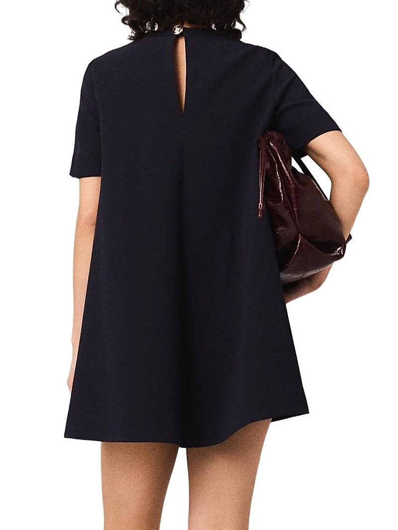 Heavy Crepe Trapeze Dress