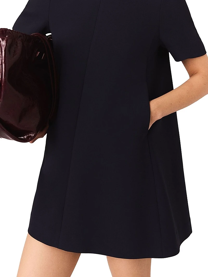 Heavy Crepe Trapeze Dress