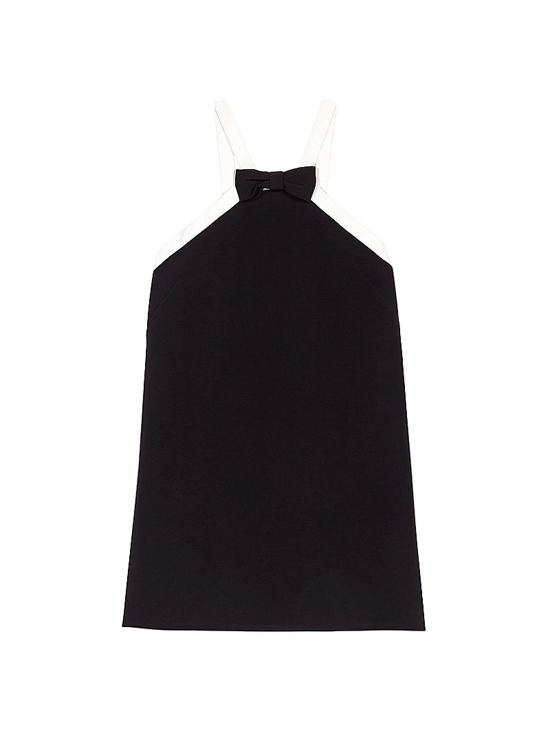 Heavy Crepe Tuxedo Dress