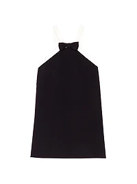 Heavy Crepe Tuxedo Dress