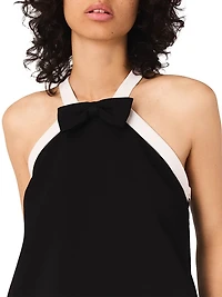 Heavy Crepe Tuxedo Dress