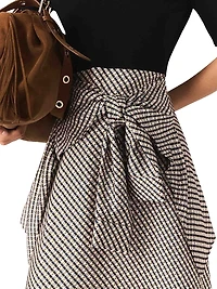 Printed Two-Tone Dress