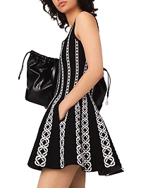 Short Jacquard Knit Dress