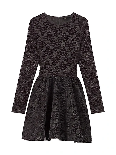 Flared Velvet Mini Dress
