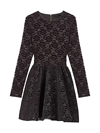 Flared Velvet Mini Dress