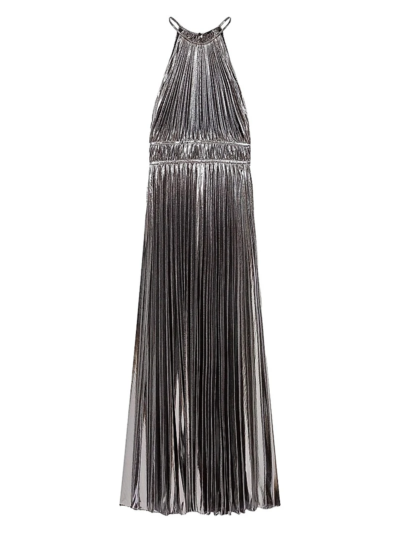 Pleated Maxi Dress
