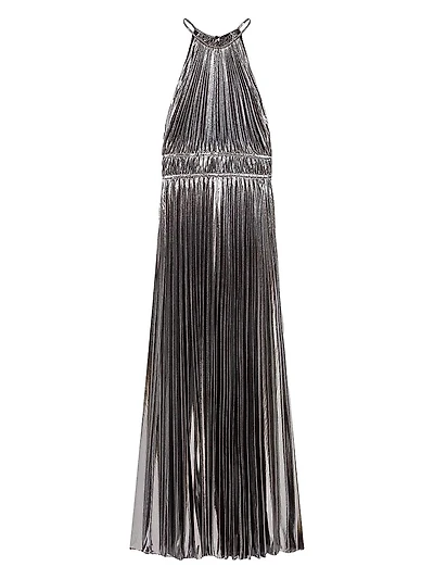 Pleated Maxi Dress