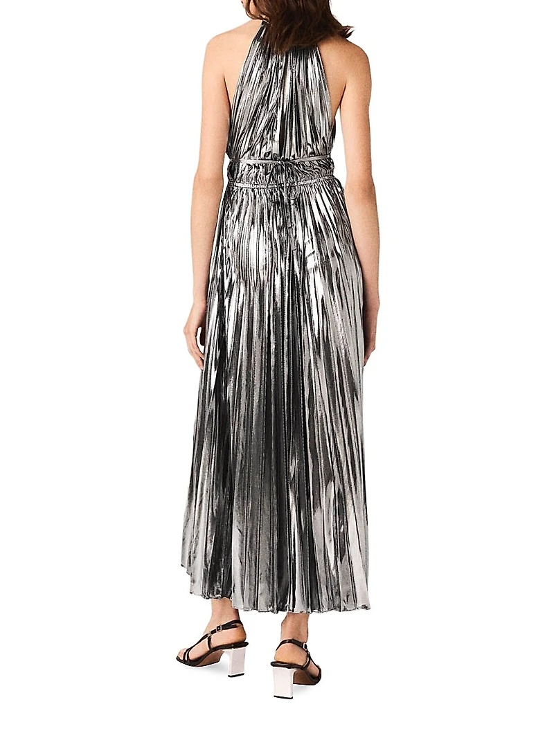 Pleated Maxi Dress