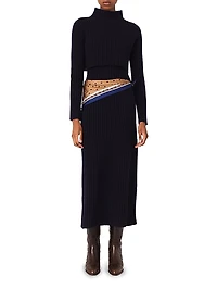 Knit Dress with Removable Jumper