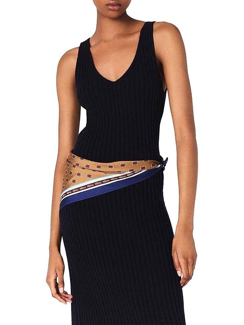 Knit Dress with Removable Jumper