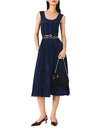 Velvet Midi Dress