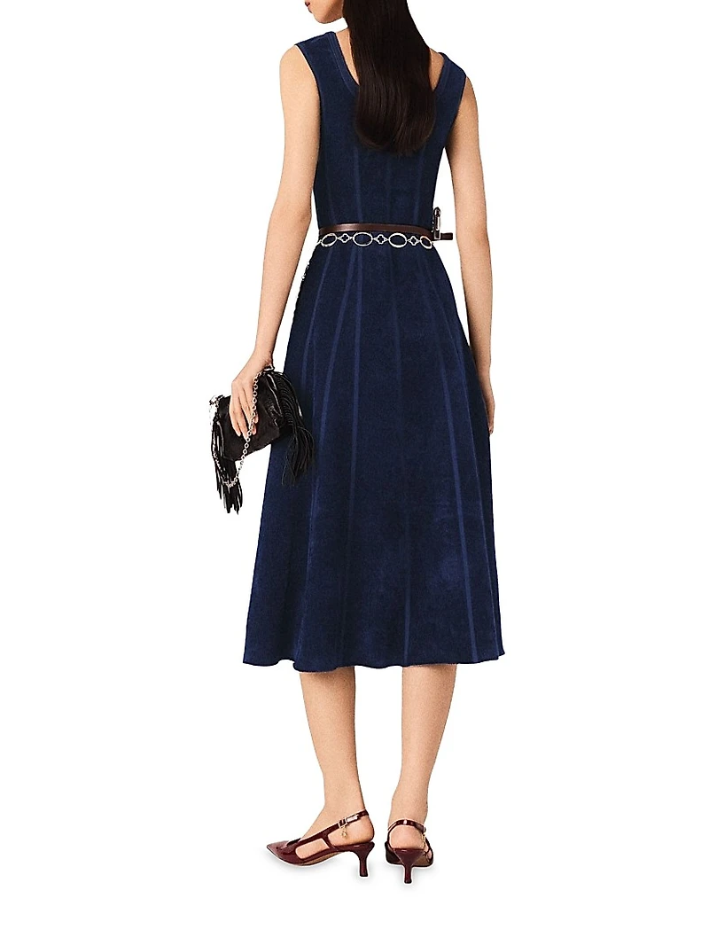 Velvet Midi Dress
