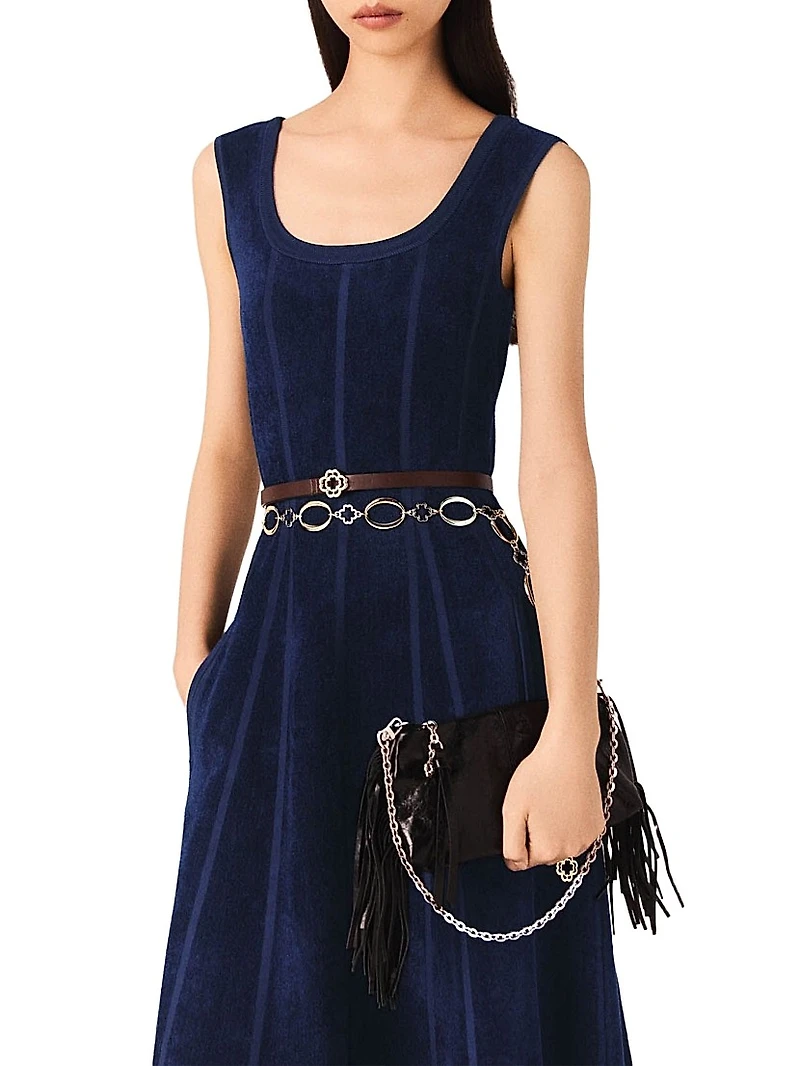 Velvet Midi Dress