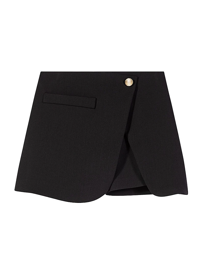 Layered Effect Suit Shorts
