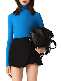 Layered Effect Suit Shorts