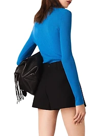 Layered Effect Suit Shorts