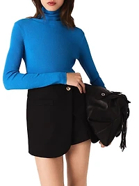 Layered Effect Suit Shorts