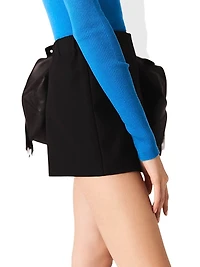 Layered Effect Suit Shorts