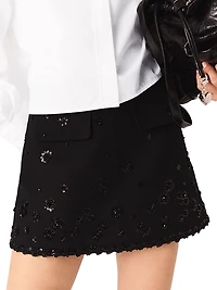 Embroidered Skorts