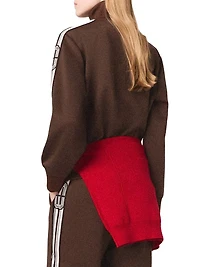 Sweatshirt with Straight Stripes