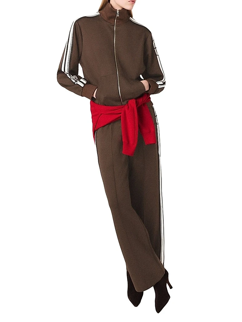 Sweatshirt with Straight Stripes