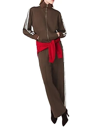 Sweatshirt with Straight Stripes