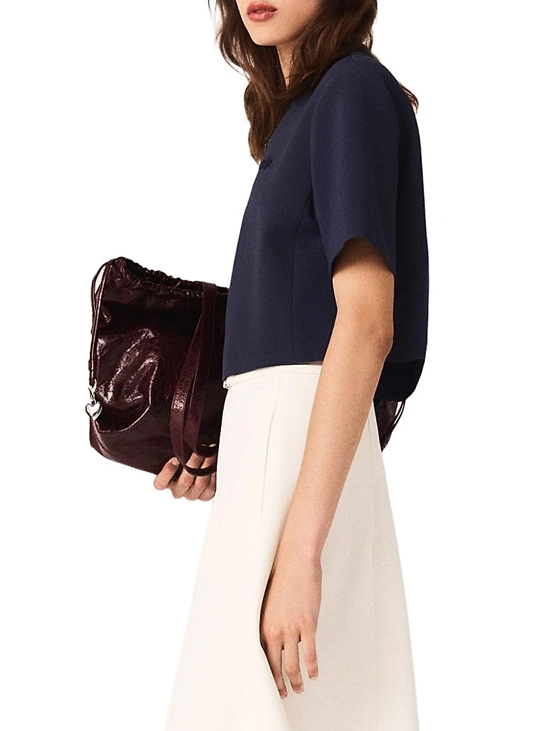 Heavy Crepe Short Top