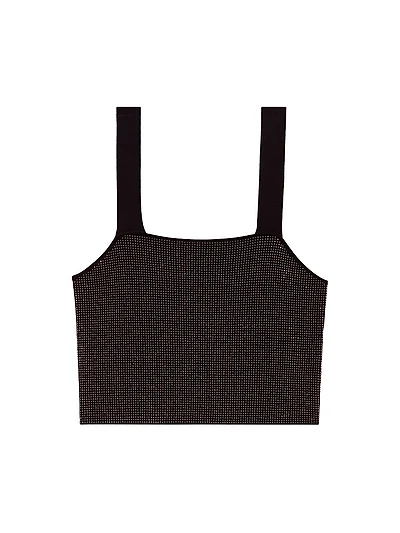 Strappy Diamanté Knit Top