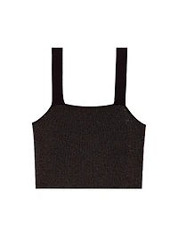 Strappy Diamanté Knit Top