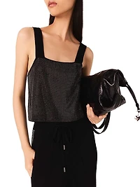 Strappy Diamanté Knit Top
