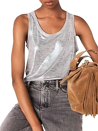 Metallic Vest Top
