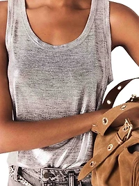 Metallic Vest Top