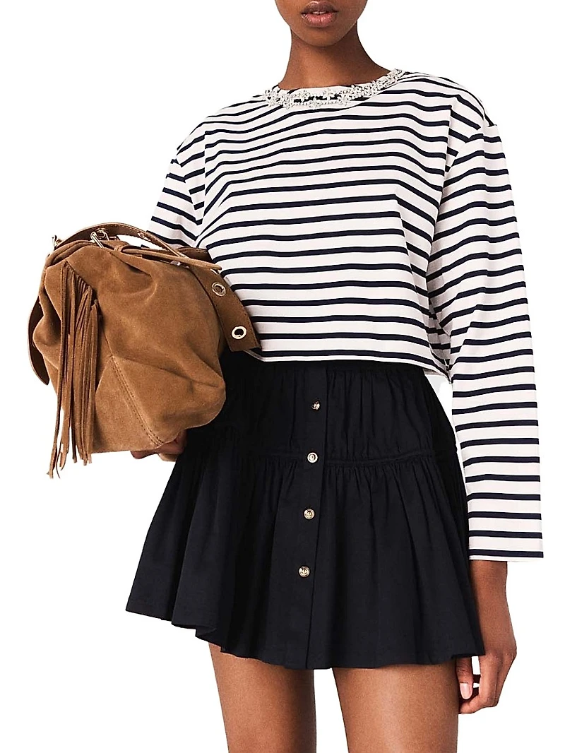 Striped Long-Sleeved T-Shirt
