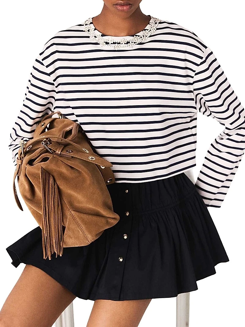 Striped Long-Sleeved T-Shirt