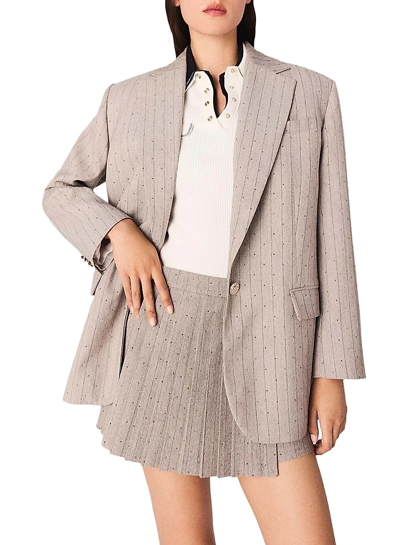 Rhinestone Suit Jacket