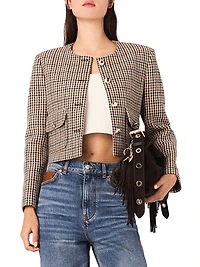 Short Checked Jacket