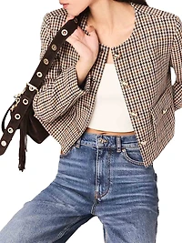 Short Checked Jacket