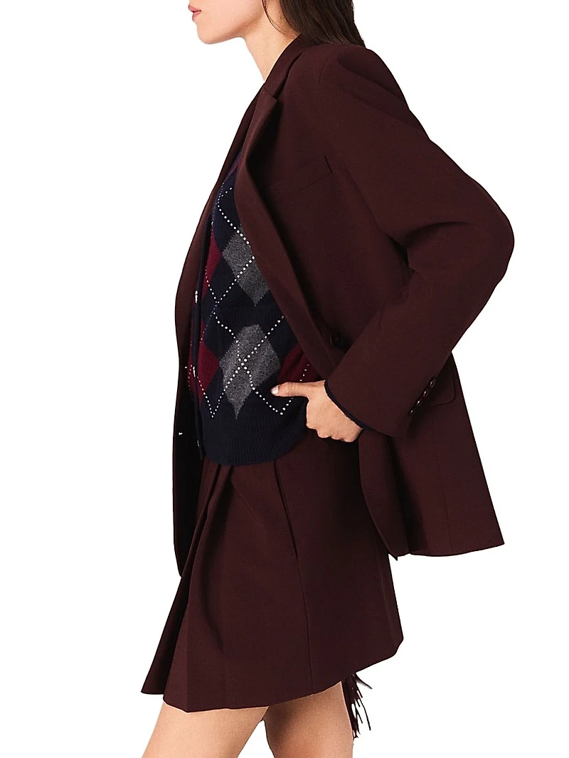 Belted suit Jacket