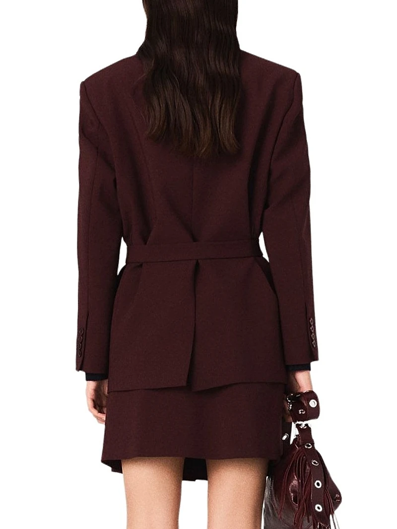 Belted suit Jacket