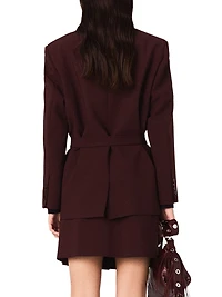 Belted suit Jacket