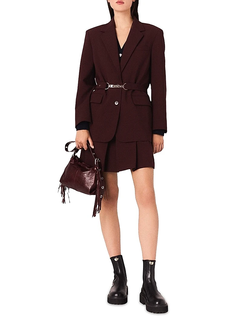 Belted suit Jacket