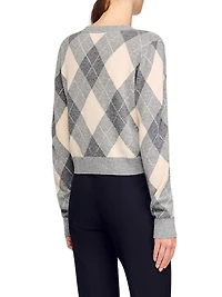 Argyle Pattern Cardigan