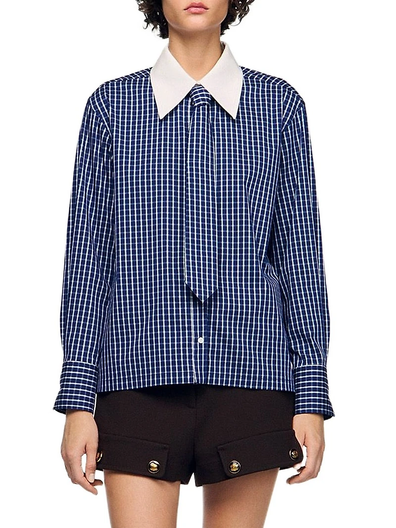 Check Shirt with Tie