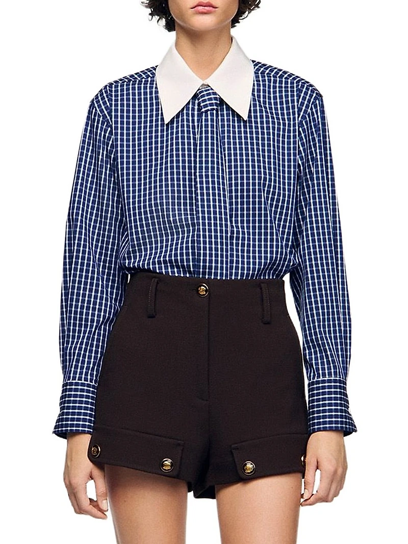 Check Shirt with Tie